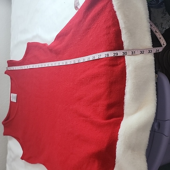 99 Jane Strret Christmas Red and White Sweater Dress Size XL - Picture 6 of 7